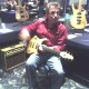 Randy demonstrating Crescent Moon guitars